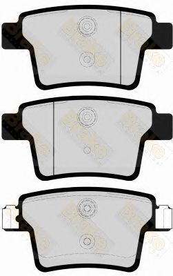 BRAKE ENGINEERING pa1669 -  Комплект тормозных колодок, дисковый тормоз